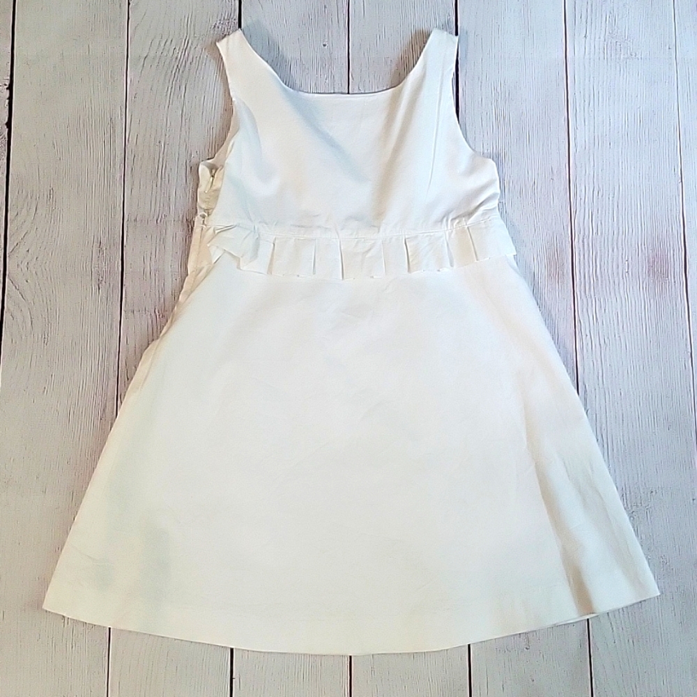 Girls' Zara White Classic Dress - sz 7-8 - Picture 2 of 3